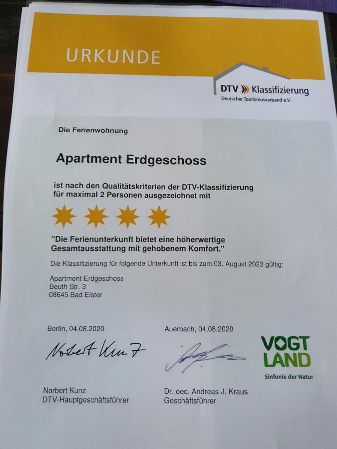 Haus "Beuth" Apartman Bad Elster Kültér fotó